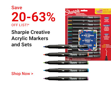 Save 20-63% off list! Sharpie Creative Acrylic Markers and Sets. Shop now.