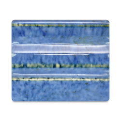 Spectrum Stoneware Glazes - Finished tile showing Delft Blue Glaze color
