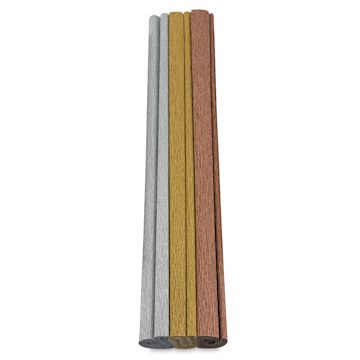 Open in modal - Lia Griffith Crepe Paper - 3 colors of paper in Full Size Metallic Collection Set shown