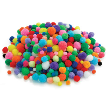 Assorted Poms - Multicolor (3 different sizes in a pile)