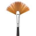 Escoda Prado Tame Synthetic Brush - Fan, Long Handle, Size 4
