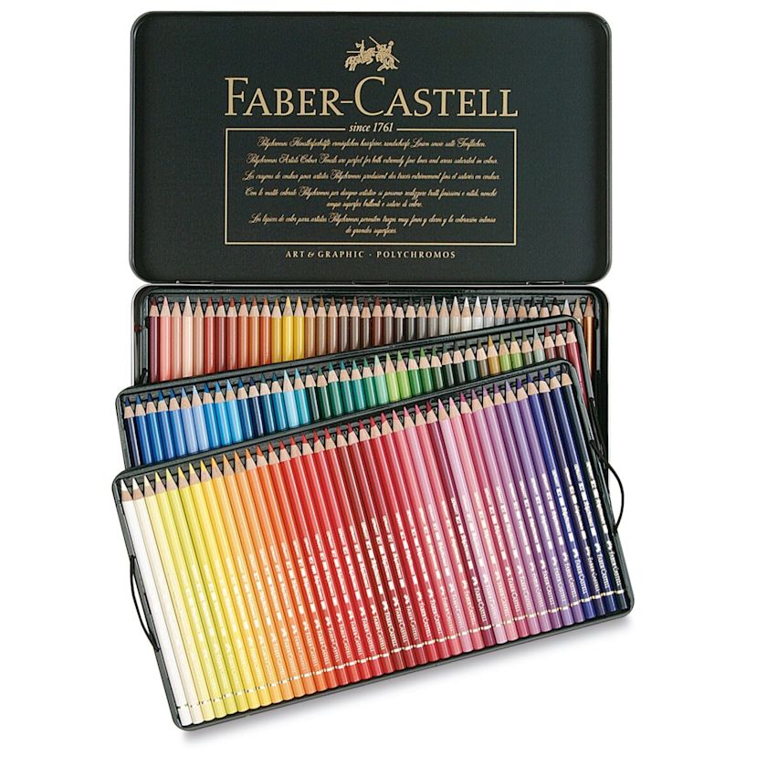 Faber-Castell Polychromos Pencil Set - Assorted Colors, Set of 120 ...