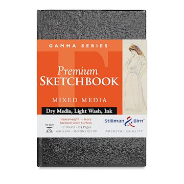 Open in modal - Stillman & Birn Gamma Series Hardcover Sketchbook - 6" x 4", Portrait, 62 Sheets