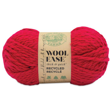 Lion Brand Wool Ease Thick & Quick Recycled Yarn - Red, 106 yds