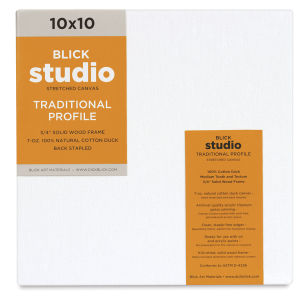 Blick Studio Stretched Cotton Canvas - Traditional Profile, 10" x 10" (front)