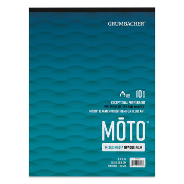 Grumbacher Moto Mixed Media Synthetic Paper Pad - 9" x 12", 10 sheets (Front cover)