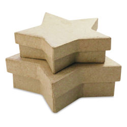 DecoPatch Paper Mache Boxes - Stars, Set of 2