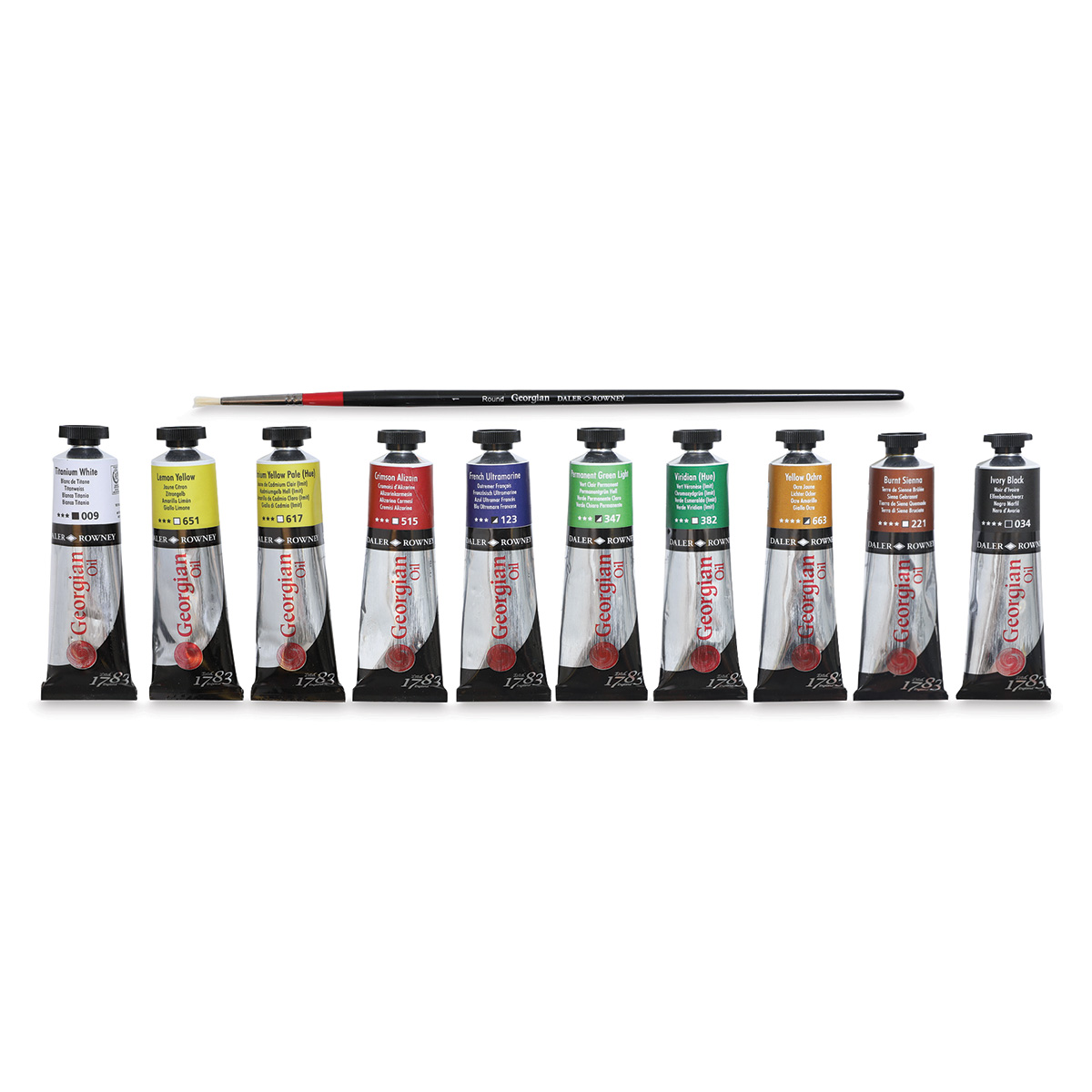  Daler Rowney Georgian 6-Tube Starter Artist Oil Paint Set -  Painting Set for Canvas Paper and More - Oil Painting Supplies for Artists  and Students - Artist Oil Paints for All