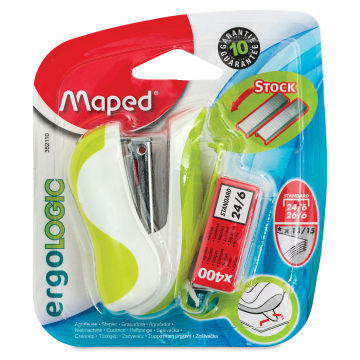 Maped Ergologic Mini Stapler, front of packaging