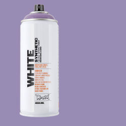 Montana White Spray Paint - Sweet Violet, 400 ml, Spray Can with Swatch