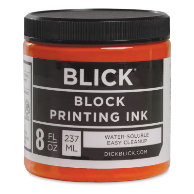 Blick Water-Soluble Block Printing Ink - Orange, 8 oz