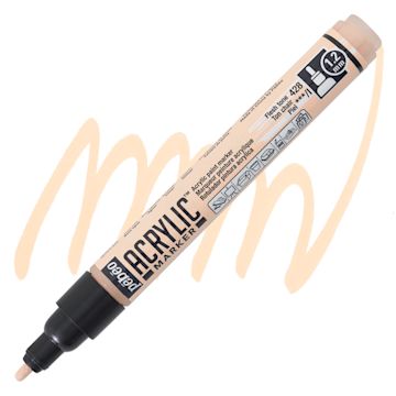 Open in modal - Pebeo Acrylic Marker - Pink Beige, 1.2 mm, Bullet Nib marker and swatch