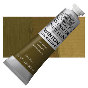 Winsor & Newton Winton Oil Color - Azo Brown, 37 ml, Tube with Swatch