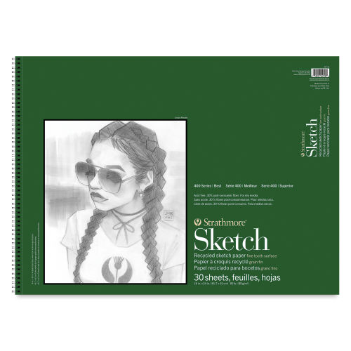 Strathmore 500 Series Charcoal Pad, 18 x 24, 24 Sheets - The