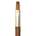 Isabey Vintage Isaqua Synthetic Brush - Long Flat, Size 4, Short Handle