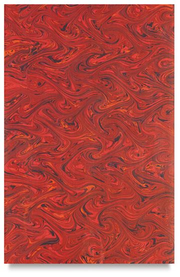 Open in modal - Books by Hand Marbled Papers - Single Red marbled sheet shown