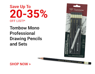 Save 20-35% off list. Tombow Mono Professional Drawing Pencils and Sets. Shop Now
