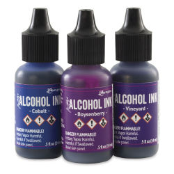Ranger Tim Holtz Alcohol Ink - Indigo/Violet, Set of 3
