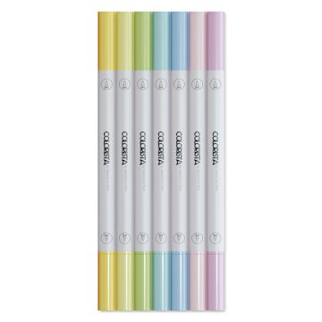 Open in modal - Colorista Dual-Ended Art Markers - Soft Tints, Set of 8