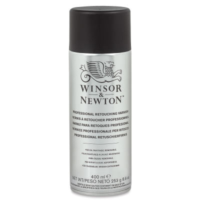 Winsor & Newton Artists' Spray Varnishes - Front of Retouch Gloss Varnish spray can