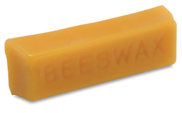 Lineco Bees Wax - Angled view of 1 ounce block of Wax