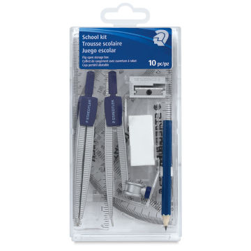 Staedtler Math Set - Front of blister package showing components
