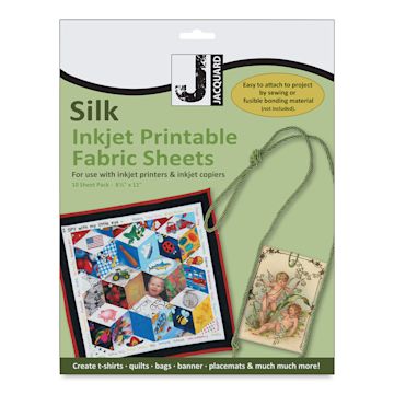 Open in modal - Jacquard Inkjet Fabric - 8-1/2" x 11", Silk, Package of 10