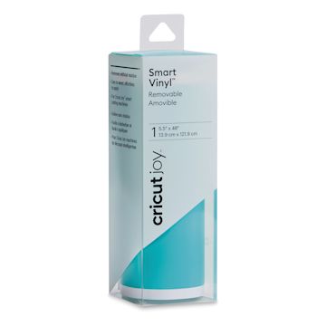 Open in modal - Cricut Joy Removable Smart Vinyl - Teal, 5-1/2" x 48", Roll (In packaging)