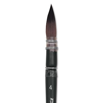 Open in modal - Raphaël Soft Aqua Brush - Short Handle, Mini Mop, Size 4, close-up