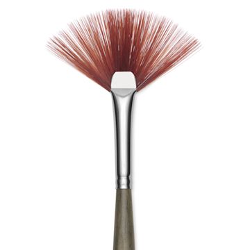 Open in modal - Da Vinci Forte Synthetic Brush - Fan, Short Handle, Size 3, close-up