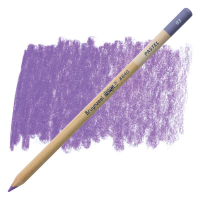 Bruynzeel Design Pastel Pencil - Light Blue Violet 93 (swatch and pencil)