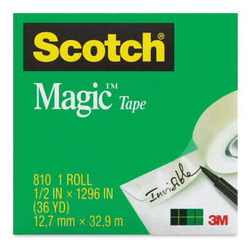 Scotch Magic Transparent Tape - Front of package of 1/2" tape 