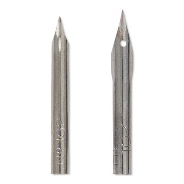 Open in modal - Speedball Hunt Crowquill Pen Nibs - #102 Crowquill and #107 Hawk Quill, nibs