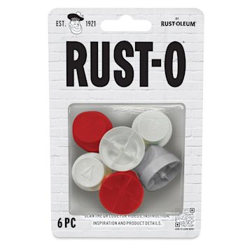 Open in modal - Rust-Oleum Rust-O Artist Spray Caps - Assorted, Set of 6