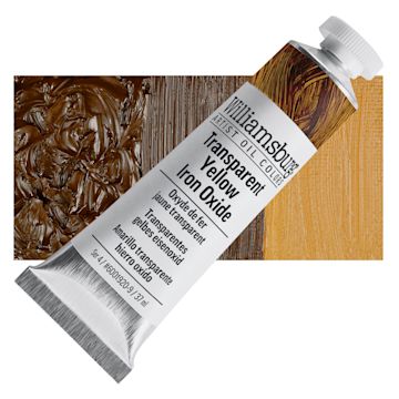 Open in modal - Williamsburg Oil - Transparent Yellow Iron Oxide, 37 ml tube and swatch