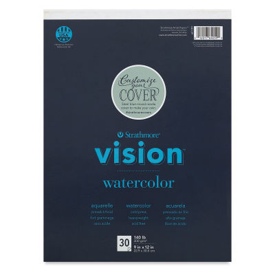 Strathmore Vision Watercolor Pads - Top view of Pad cover
