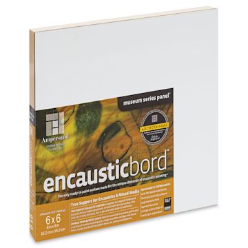 Open in modal - Ampersand Encausticbord - 6" x 6" x 7/8", Cradled