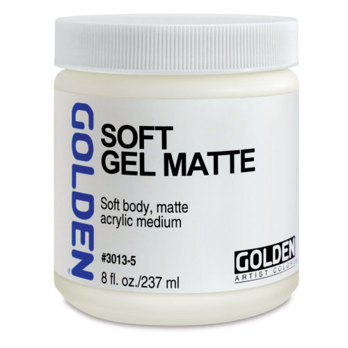 Golden Acrylic Gel Medium - Clear Tar, 16 oz jar 