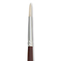 Silver Brush Silverstone Premium White Hog Bristle Brush - Round, Long Handle, Size 2