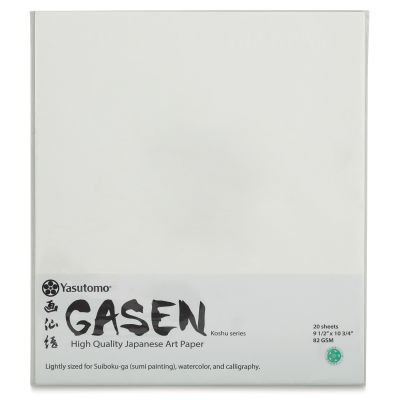 Yasutomo Gasen Paper - Pkg of 20 Sheets (front of package)