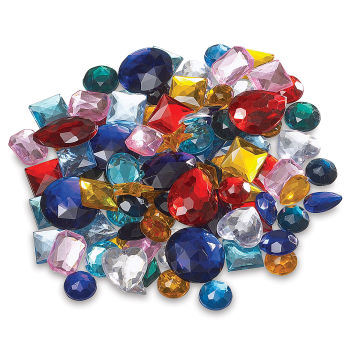 Creativity Street Acrylic Gems piled loosely showing variety of colors and styles