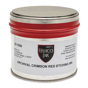 Hanco Oil Based Etching Ink - 1 lb, Crimson Red