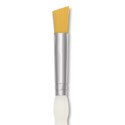 Royal & Langnickel Soft Grip Golden Taklon Brush - Deerfoot, Short Handle, Size 1/2