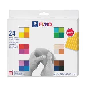 Staedtler Fimo Soft Polymer Clay - Basic Colors, Set of 24