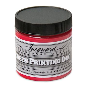 Open in modal - Jacquard Screen Printing Ink - Opaque Red, 4 oz