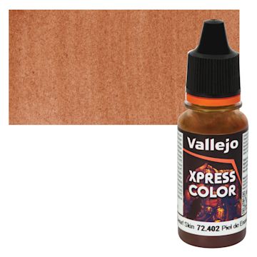 Open in modal - Vallejo Xpress Color Acrylic Paint - Dwarf Skin, 18 ml Bottle and Swatch