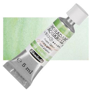 Open in modal - Schmincke Horadam Aquarell Artist Watercolor - Shire Green, 5 ml tube and swatch