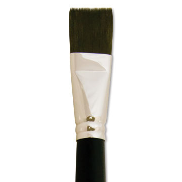 Silver Brush Black Pearl Brush - Bright, Long Handle, Size 12