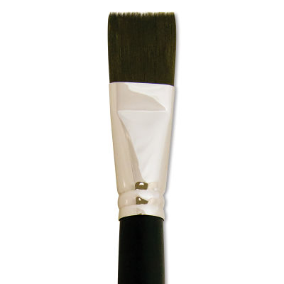 Silver Brush Black Pearl Brush - Bright, Long Handle, Size 12