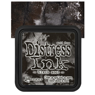 Ranger Distress Ink Pad - Black Soot